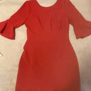 Very cute red dress great for work.